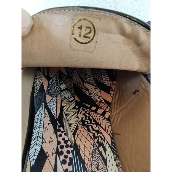 Mens, Black Patent Leather, Plaid, Monk Strap Backless Loafers Mules, Size12 EUC - Picture 3 of 11